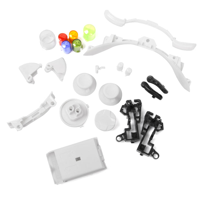 Crofta Full Housing Shell Case Kit Replacement Parts for Xbox 360 Wireless Controller - White