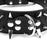 Crofta 5 Holes Adjustable PU Leather Spikes Cool Design Dog Collar Pet Supplies Black L