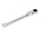 Crofta Satin Chrome Finish Flexible Head Ratchet Action Wrench Spanner Nut Tool 6mm Silver