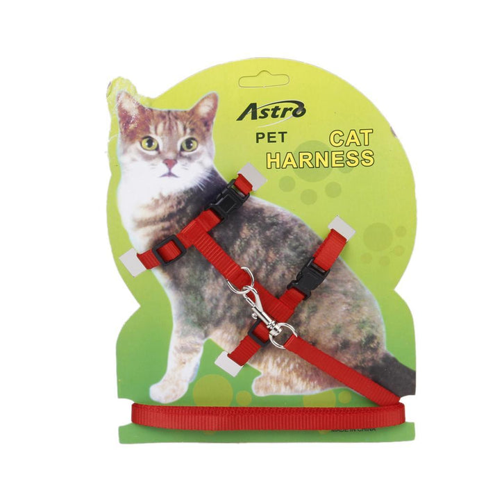 Crofta Adjustable Pet Cat Kitten Belt Nylon Lead Leash Collar Harness Safety Strap Rope