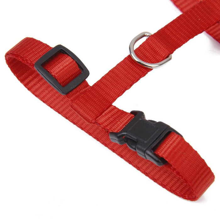 Crofta Adjustable Pet Cat Kitten Belt Nylon Lead Leash Collar Harness Safety Strap Rope