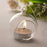 Crofta 10x Hanging Clear Glass Flower Planter Vase Bottle Container Home Ball Decor