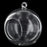 Crofta Transparent Ball Shape Wall Hanging Vase Bottle Plant Flower Decor Home Office Living Room Garden DIY