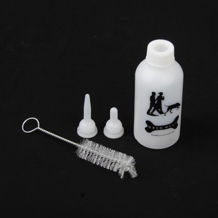 Crofta 50ML Pet Cat Dog Milk Nursing Bottle+Puppy Identification ID Pet Bands