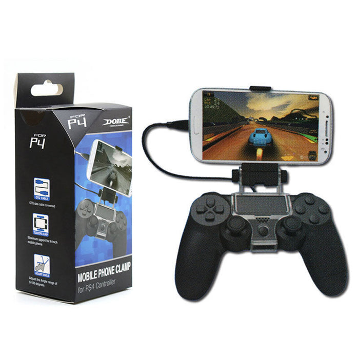 Crofta Smart Phone Mount Bracket Storage Holder for Sony PS4 Controller Gamepad