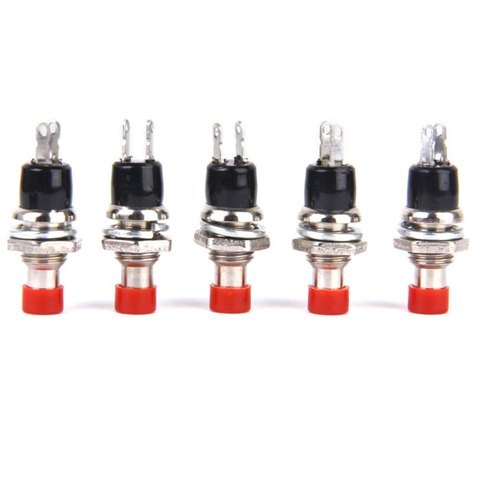 Crofta 10 x Mini Momentary Push Button Switch for Model Railway Hobby Red