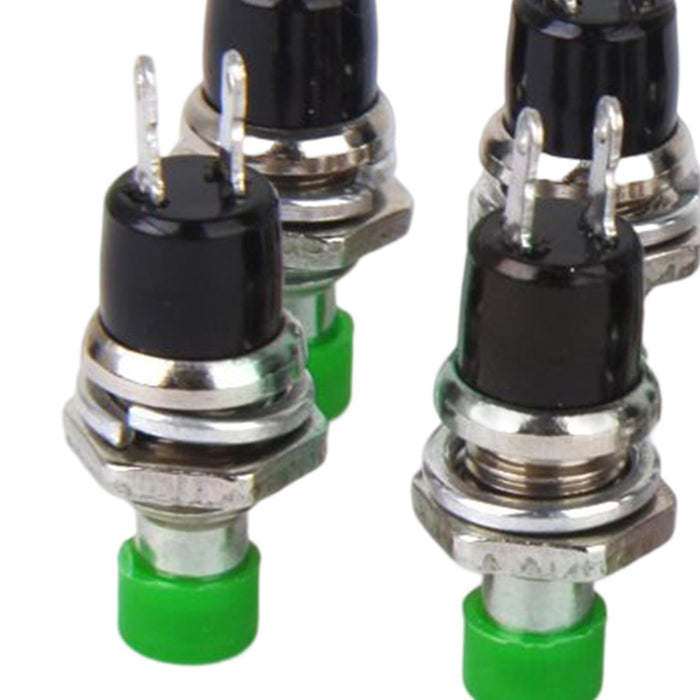 Crofta 10 x Mini Momentary Push Button Switch for Model Railway Hobby Green