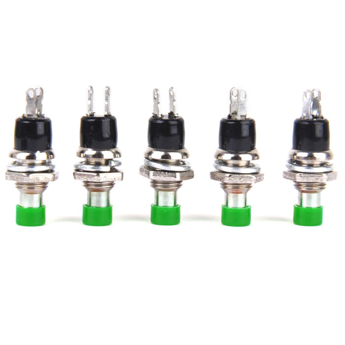 Crofta 10 x Mini Momentary Push Button Switch for Model Railway Hobby Green