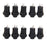 Crofta 10 x Car Boat Locking Dash OFF-ON Push Button Switch Black