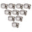 Crofta 10Pcs Adjustable Fuel Petrol Pipe Hose Clips Stainless Spring Clamp 8-12mm