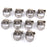 Crofta 10Pcs Adjustable Fuel Petrol Pipe Hose Clips Stainless Spring Clamp 8-12mm