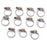 Crofta 10Pcs Adjustable Fuel Petrol Pipe Hose Clips Stainless Spring Clamp 13-19mm