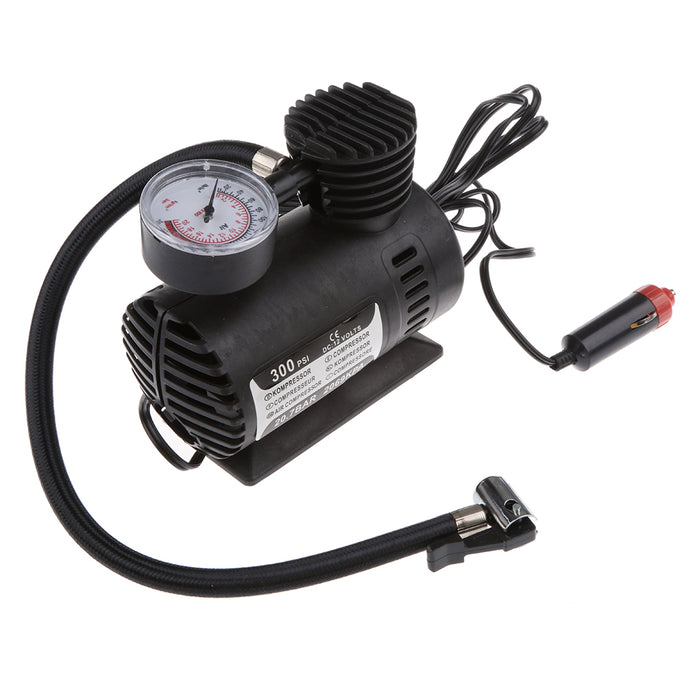 Crofta Portable Mini Tire Inflator Air Compressor DC 12V Car Auto Pump