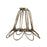 Crofta Retro Iron Hanging Lamp Cages Shade No Wire Pendant Light E27 Antique Brass