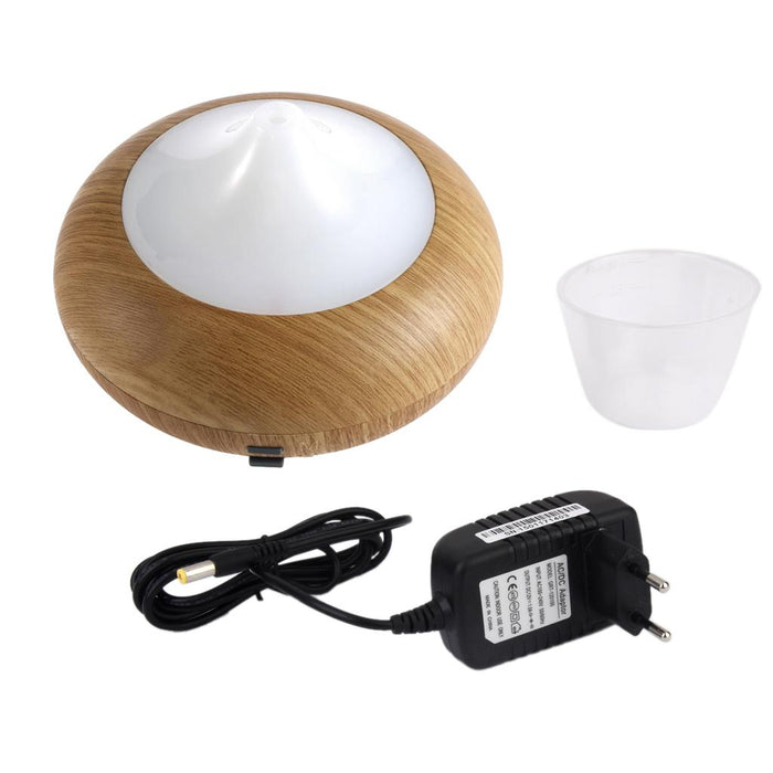 Ultrasonic Ion Humidifier Aroma Air Aromatherapy Diffuser Lightwood Grain EU