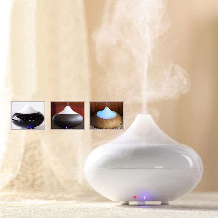 Ultrasonic Ion Humidifier Aroma Air Aromatherapy Diffuser Lightwood Grain EU