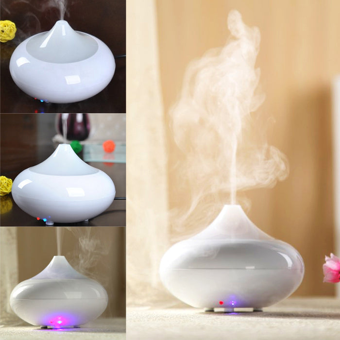 Mini Ultrasonic Ion Humidifier Aroma Air Aromatherapy Diffuser UK Plug White