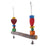 Crofta Wooden Bird Swing Bird Toy Cage Toys with Bells for Squirrels Parrots