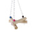 Crofta Wooden Bird Triangle Swing Bird Toy Cage Toys for Squirrels Parrots