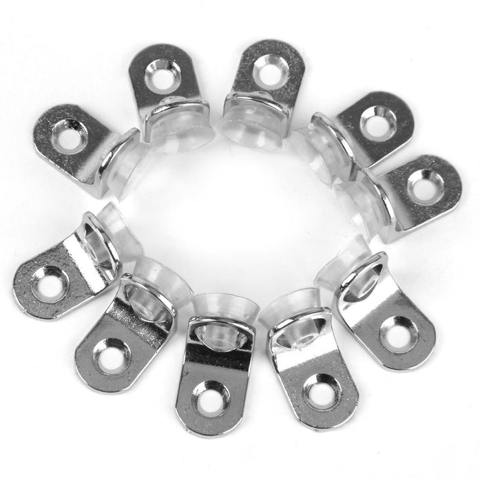 Crofta 10pcs Suction Cup Base Metal Plate Glass Shelf Support Holder