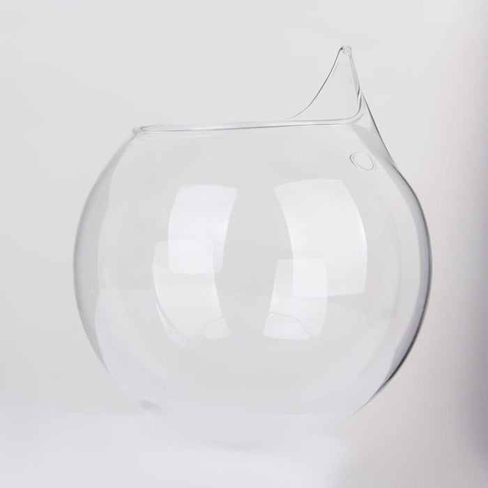 Crofta Clear Ball Shaped Glass Hanging Vase Bottle for Plant Flower Decoration