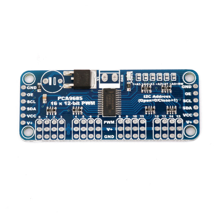 Crofta 16-Channel 12-bit PWM/Servo Driver Module I2C Interface for Arduino