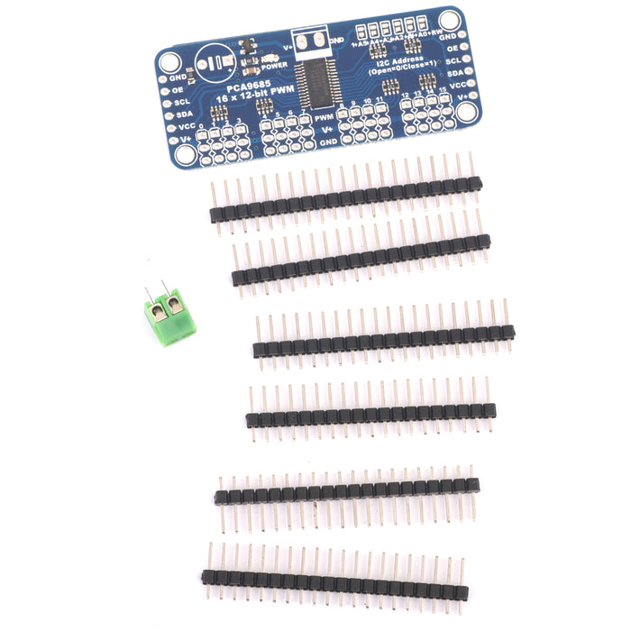 Crofta 16-Channel 12-bit PWM/Servo Driver Module I2C Interface for Arduino