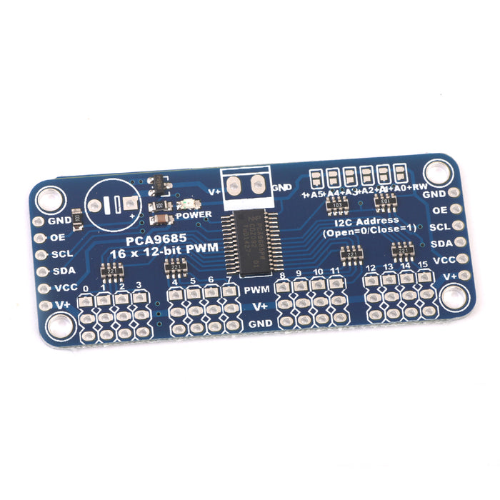 Crofta 16-Channel 12-bit PWM/Servo Driver Module I2C Interface for Arduino