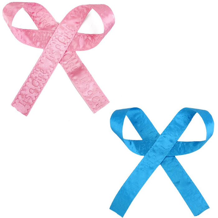 10m Baby Shower Ribbon Print It's Girl for Baby Party Decoration Pink