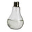 Crofta Bulb Shaped Transparent Table Glass Bottle Vase for Plant Flower Decoration