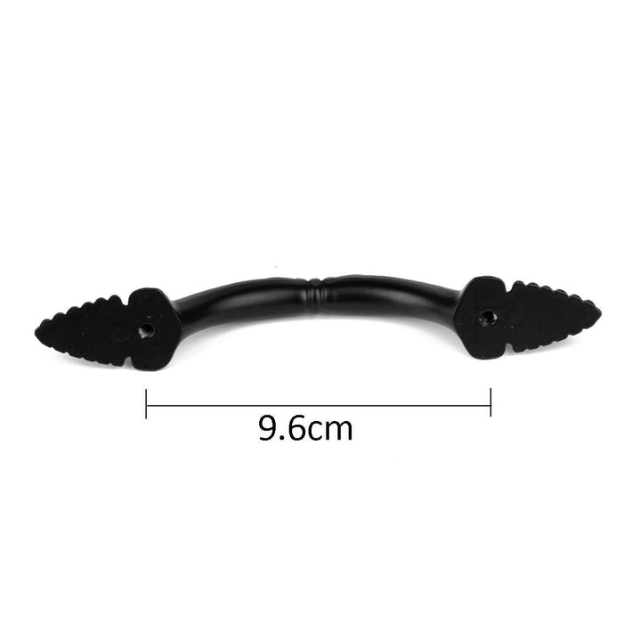 Crofta 15.8 x 2.5cm Cabinet Door Drawer Bin Handle Pull Knob Hardware Black