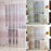 Crofta 100x280cm Plum Blossom Wintersweet Curtain Balcony Tulle Room Divider -Pink