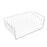 Crofta Wire Dish Drying Rack Under Shelf Cabinet Basket for Pants Fruits Food Organizer White