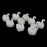 Crofta 10pcs Miniature Dollhouse Bonsai Fairy Garden Landscape Swan Decor White