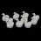 Crofta 10pcs Miniature Dollhouse Bonsai Fairy Garden Landscape Swan Decor White