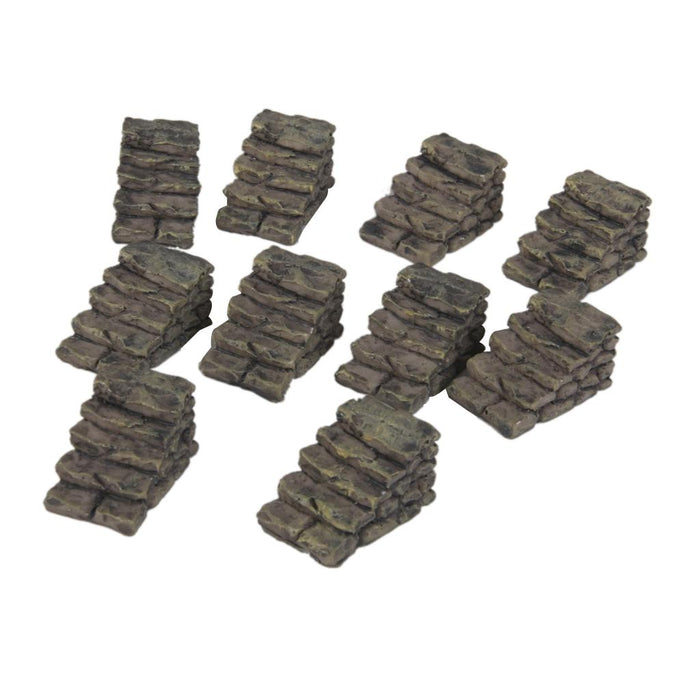 Crofta 10pcs Mini Staircase Stairs Garden Micro Dollhouse Bonsai Landscape Straight