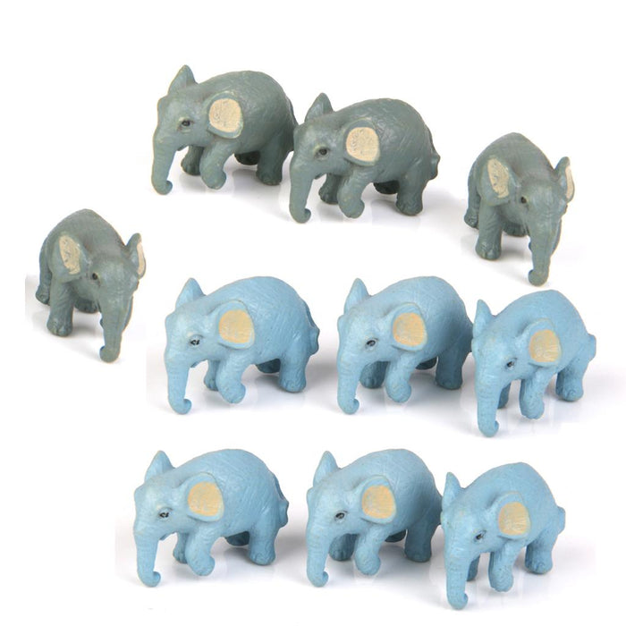 Crofta 10pcs Miniature Dollhouse Bonsai Fairy Garden Micro Landscape Elephant Decor