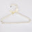 Crofta 10 Piece Pearl Beaded Clothes Pants Hanger Trousers Dress Holder White