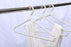 Crofta 10 Piece Pearl Beaded Clothes Pants Hanger Trousers Dress Holder White