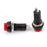 Crofta 10 x Car Boat Locking Dash ON-OFF Push Button 2-Pin Latching Switch Red 12mm