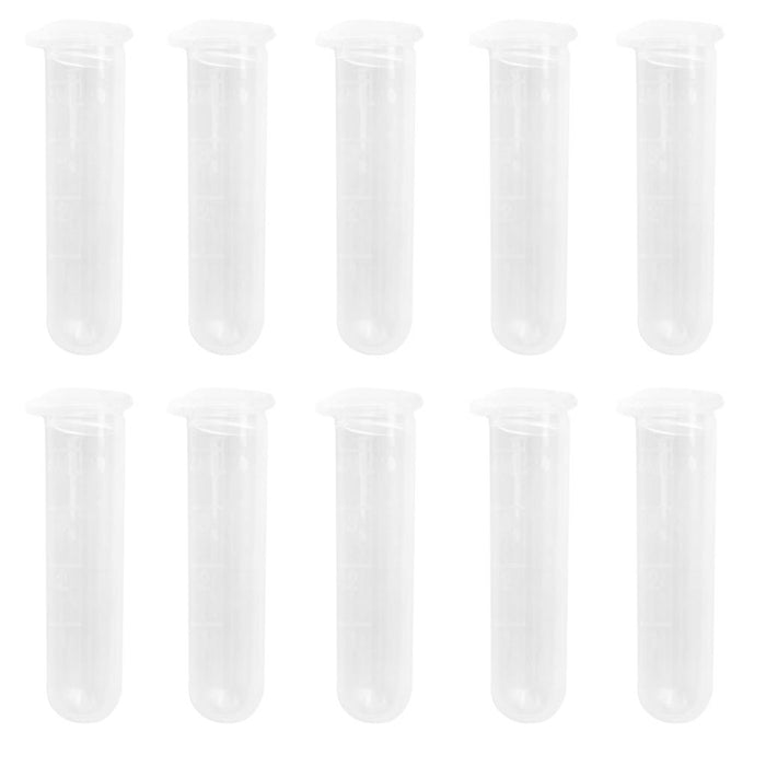 Crofta 10pcs 5ml Plastic Graduated Cylinder Centrifuge Tube Laboratory Test w/ Lid