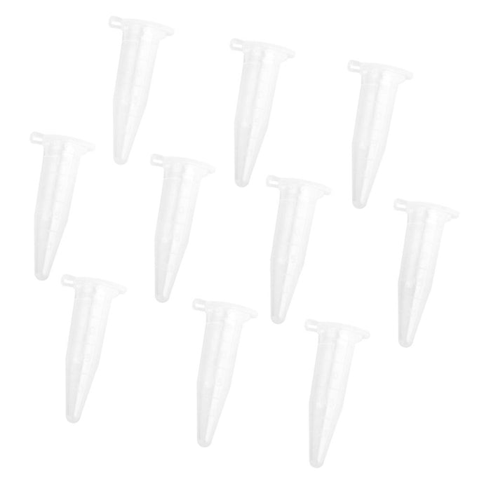 Crofta 10pcs 1.5ml Plastic Graduated Cylinder Centrifuge Tube Laboratory w/ Lid