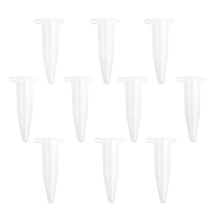 Crofta 10pcs 1.5ml Plastic Graduated Cylinder Centrifuge Tube Laboratory w/ Lid