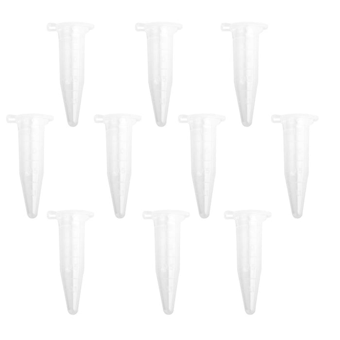 Crofta 10pcs 1.5ml Plastic Graduated Cylinder Centrifuge Tube Laboratory w/ Lid