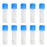 Crofta 10pcs 1.8ml Plastic Graduated Cryovial Test Tube Sample w/ Screw Cap