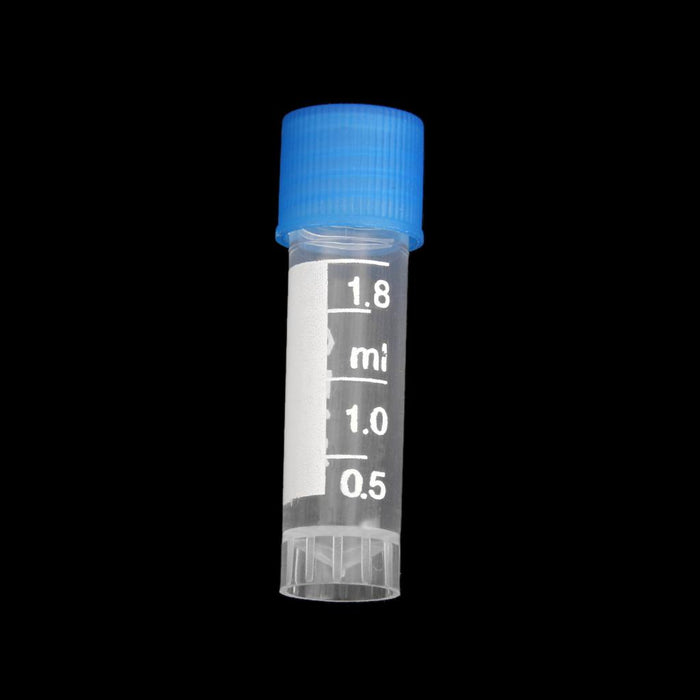 Crofta 10pcs 1.8ml Plastic Graduated Cryovial Test Tube Sample w/ Screw Cap