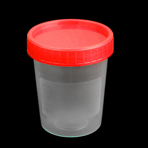 Crofta 120ml 4oz Plastic Graduated Measuring Specimen Cup Sterile Container w/ Lid