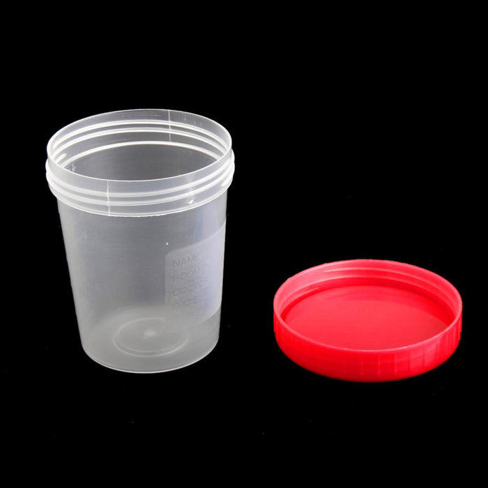 Crofta 120ml 4oz Plastic Graduated Measuring Specimen Cup Sterile Container w/ Lid