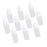 Crofta 10pcs 10ml Empty Plastic Squeezable Dropper Bottles for Eye Drops Lab Liquid