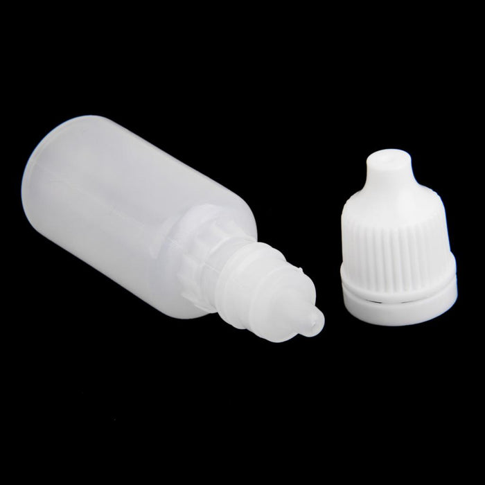 Crofta 10pcs 10ml Empty Plastic Squeezable Dropper Bottles for Eye Drops Lab Liquid